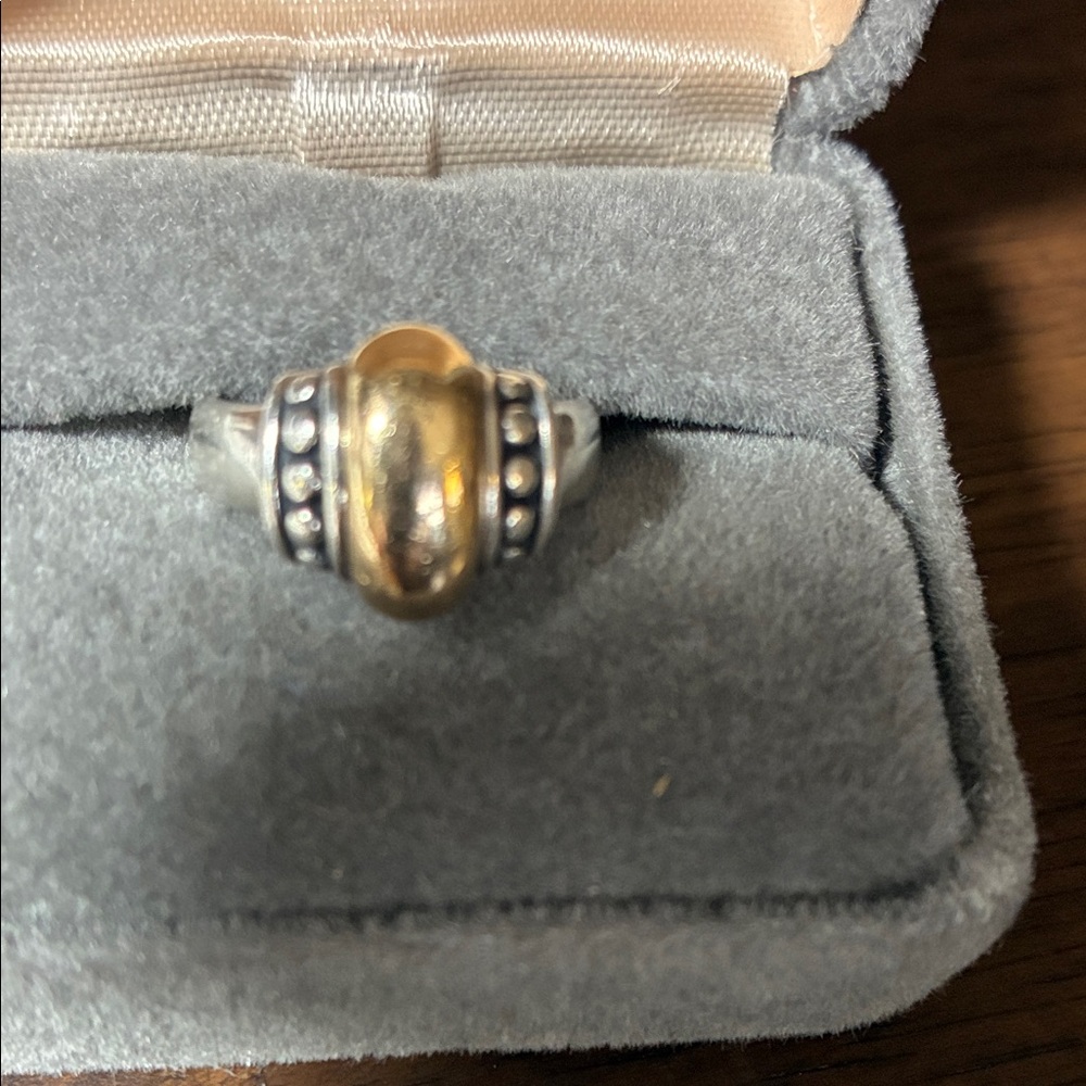 James Avery Silver and Gold Accent Ring